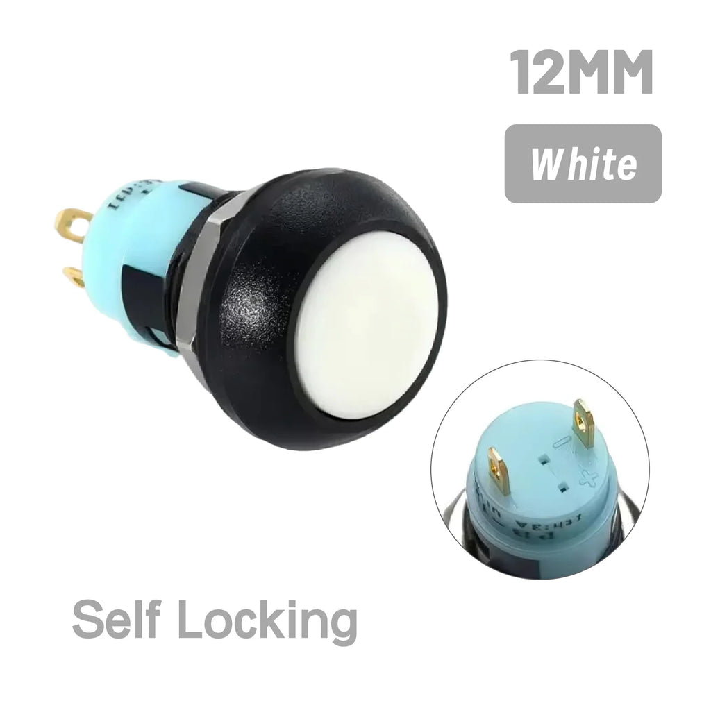 5/20/100PCS PBS-33B Black Red Green Yellow White Blue Orange Self-reset Self-locking 12mm Momentary Push Button Switch