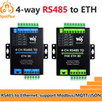 Industrial Isolated 4CH RS485 TO POE ETH (B) RJ45 Converter UART For Modbus