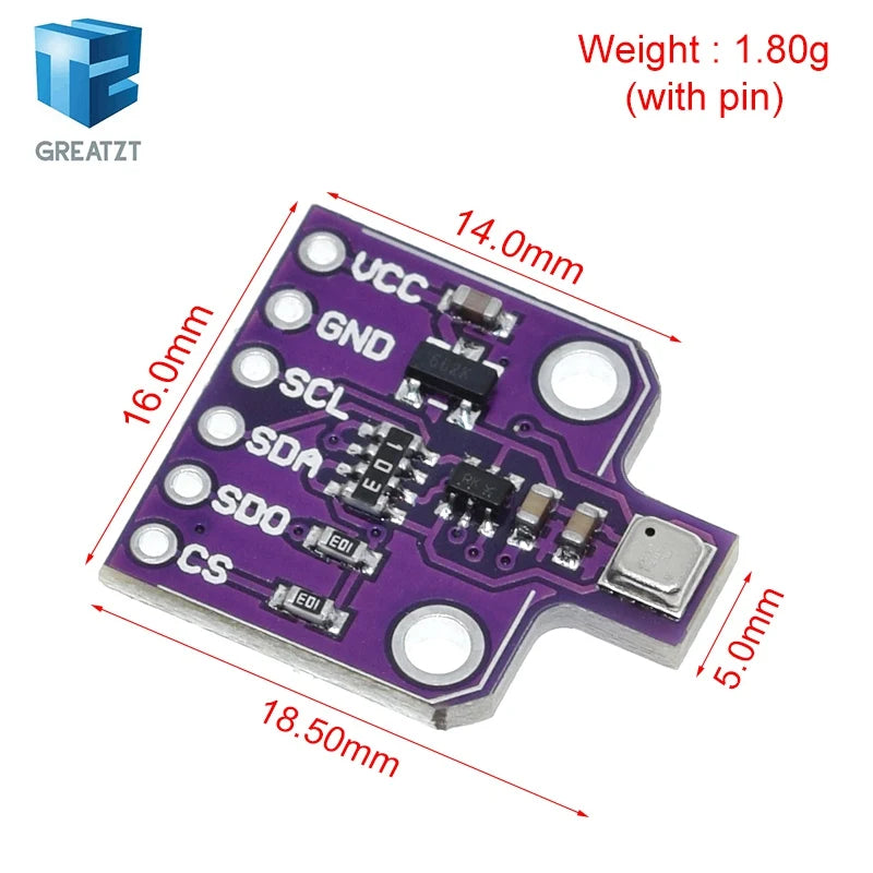 GREATZT BME680 Digital Temperature Humidity Pressure Sensor CJMCU-680 High Altitude Sensor Module Development Board For DIY