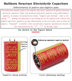 1pcs 50v 10000uf 63v10000uf 80v 10000uf JCCON Copper Pin Capacitors Audio Amplifier Filters Aluminum Electrolytic Capacitors Red
