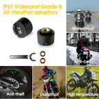 Jansite Motorcycles TPMS Designed for Specific Model Temperature Warning Gauge Moto Tire Pressure Sensors Motorcycle Accessories