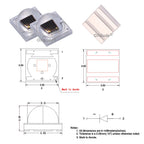 1pcs 1W 3W High Power 3535 LED Chip IR 1000nm 1200nm 1300nm 1500nm1600nm Infrared FarRed Diode Lamp for DIY Night Vision Camera