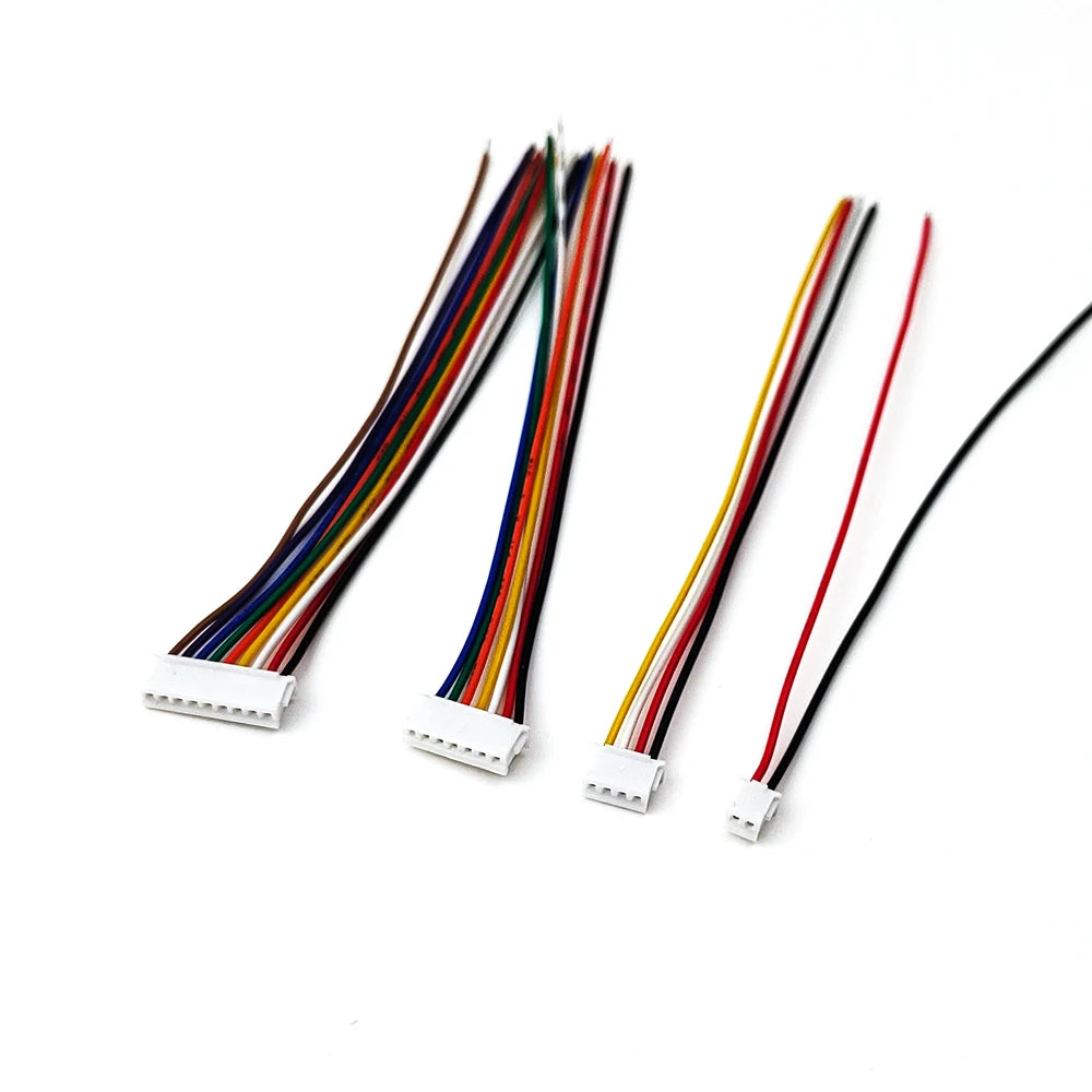 5PCS 1.0 1.25 1.5 2.0 2.54 SH/JST/ZH/PH/XH 1.0MM 1.25MM 1.5MM 2.0MM 2.54MM Female Plug Connector with Wire 2/3/4/5/6/7/8/10/12P