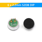 10pcs 6x5/9x7/4.5x2.2/6x2.2mm 2 Pin Mic Capsule Electret Condenser Microphone Dip Smd 52db 56db With Mp3 Accessories