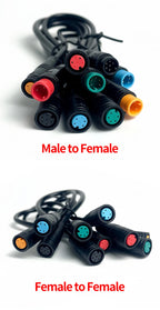 4/10Pcs M8 2 3 4 5 6 Pin Electric Bicycle Butt Joint Plug Waterproof for Ebike Display Cable 25cm Female Male Optional Connector