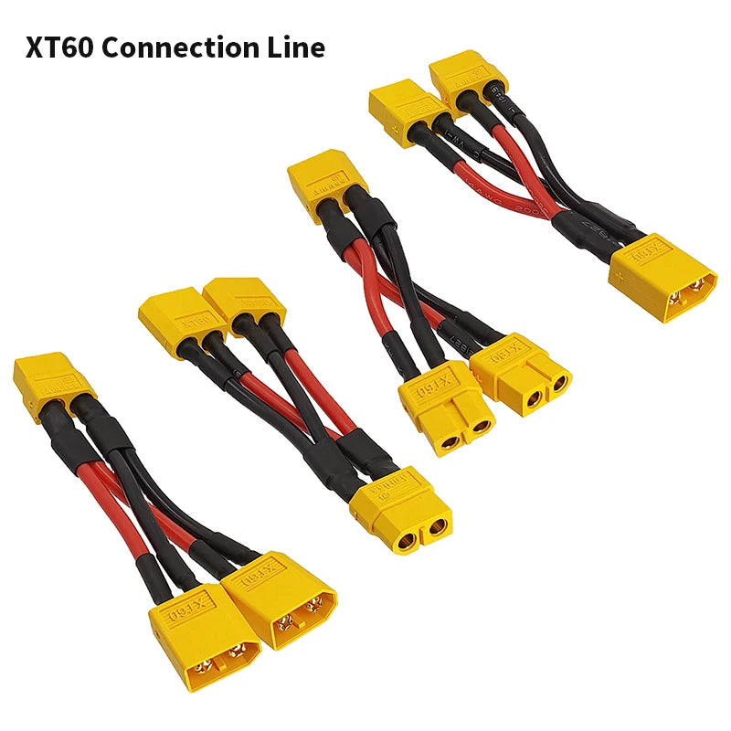 Y-type XT90 XT60 XT30 Lithium Battery Connector Cable 1 to 2 Parallel Line XT90 Male to Female Drone Power Charging Plug Wire