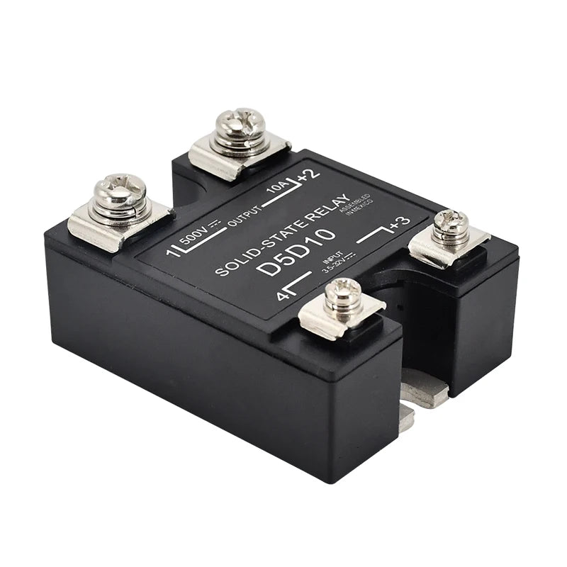 Solid State Relay Compatible with Crydom D5D10 SSR Input 3.5-32VDC Output 500VDC 10A