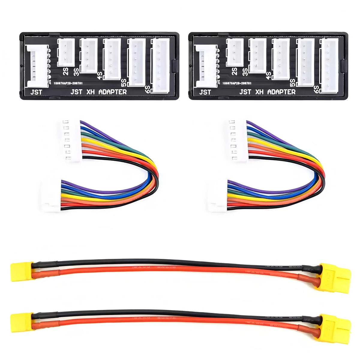 4Pcs XT60 to XT30 Plug Female Male Adapter Converter for FPV Drone RC Lipo NiMH Battery Charger ESC (2pcs Male XT60 to Female XT