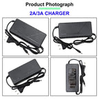 36V 48V 2A 3A 5A Lithium-Ion Charger 10S 13S 42V 54.6V 18650 Battery Charging 5A Fast Intelligent Charger