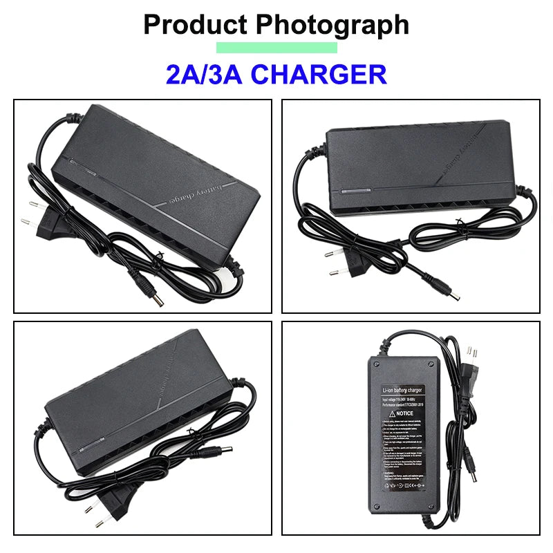 36V 48V 2A 3A 5A Lithium-Ion Charger 10S 13S 42V 54.6V 18650 Battery Charging 5A Fast Intelligent Charger