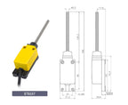 ENMG ET8108-CF IP67 Waterproof Travel Limit Switch Mechanical Position Switch Roller Lever for Industrial Equipment Farm Manure