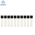 1-100pcs DS18B20 DS18B TO-92 Chip Programmable Digital Thermometer Temperature Sensor Temperature Acquisition TO-92