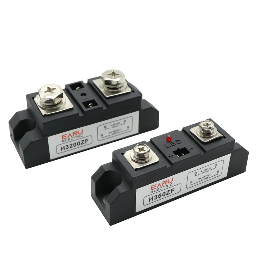 Industrial Solid State Relay SSR Module Single Phase Input 3-32VDC Output 24-480VAC Industrial 60A 80A 100A 120A 150A 200A 300A