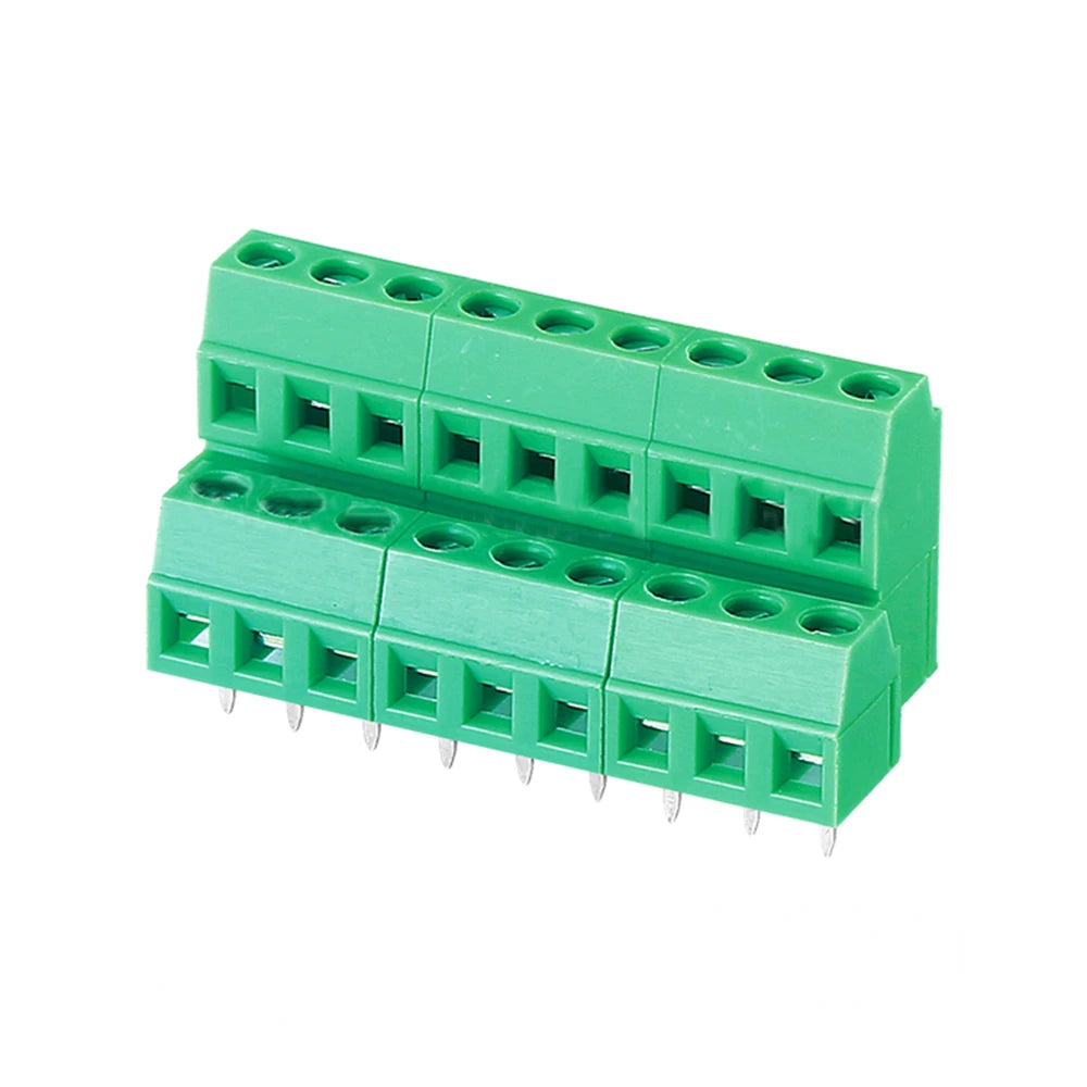 100pcs 3.81mm/0.15" KF128HL/128L-3.81mm 2P3P Low Medium Profile DG381A/MKKDS1 Splice CE PCB Screw Wire Terminal Block Connector
