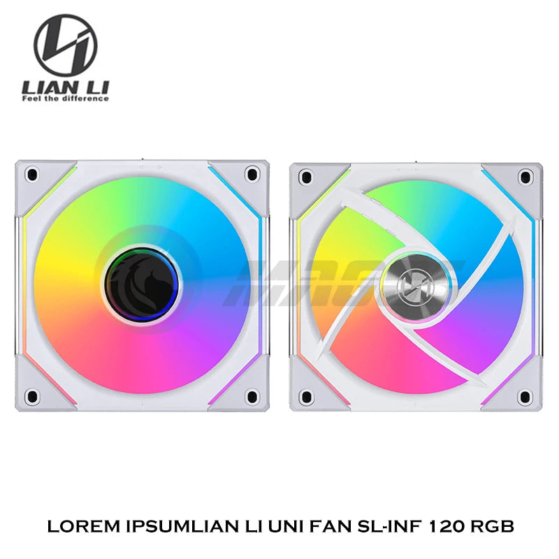LIAN LI UNI FAN SL-INF 120 Infinity Mirror Fan RGB Case Radiator Cooler Gen.3 40 Leds L-Connect 3 120MM 140MM ARGB 5V 1/3Pcs