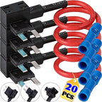 20/5pcs Car Fuse Holder Add-a-circuit MINI SMALL MEDIUM TAP Adapter Micro Mini Standard Blade Car Fuse with Holder Adapter 32V