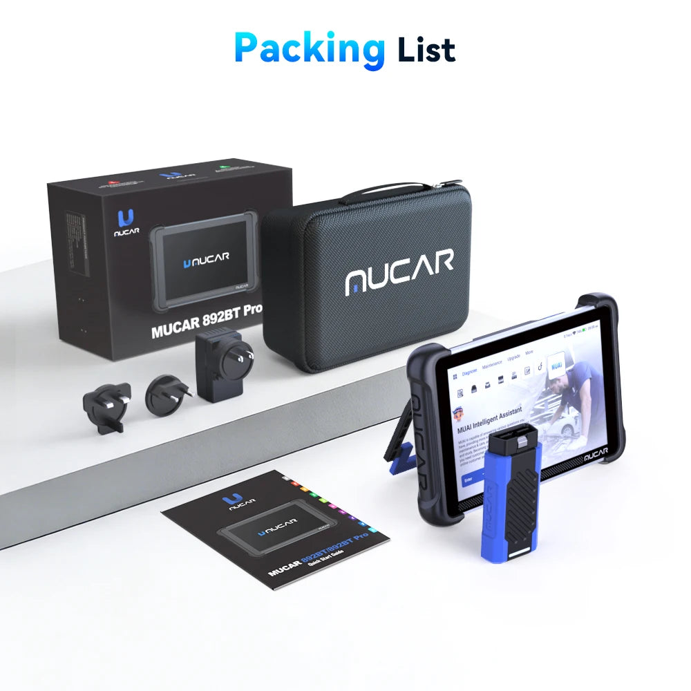 MUCAR 892BT PRO OBD2 Scanner Topology Mapping Diagnostic Tools Support J2534 CANFD DOIP Protocol 35 Resets Lifetime Free Update