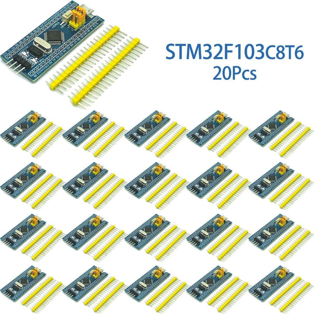 5/10/20Pcs STM32F103C8T6 ARM Cortex M3 STM32 Microcontroller Core Module Single Chip MCU System Development Board Electronic DIY