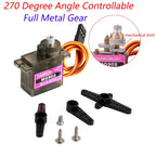 MG90S Micro Servo Metal /Plastic Gear 9g SG90 Enhanced Mini Servo Motor 180/270/360 Degree for Arduino RC Car Helicopter Drone