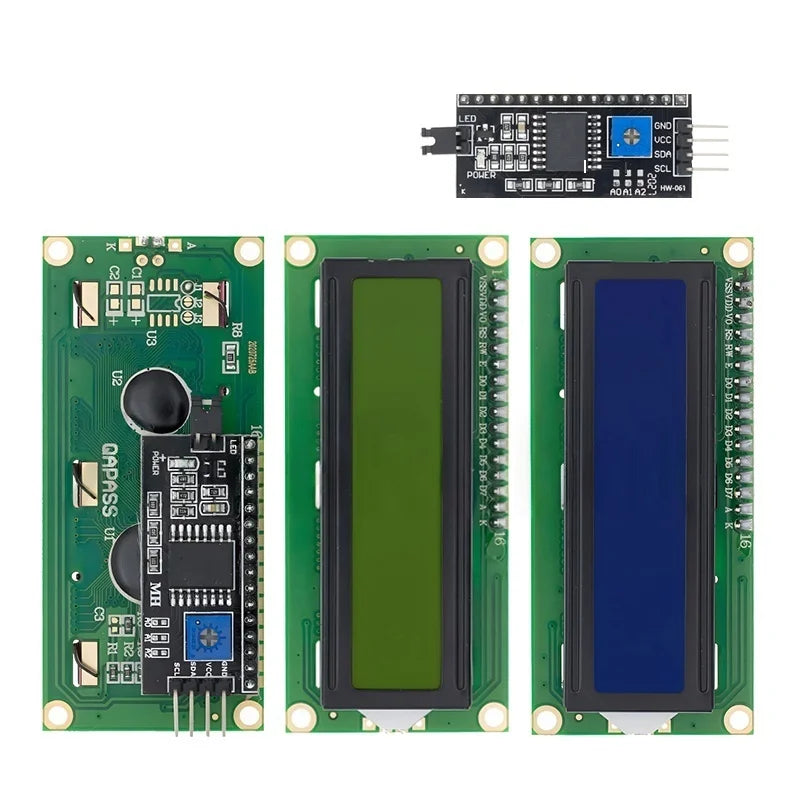 LCD 1602 2004 Module Blue Green Screen For Arduino LCD 16x2 20X4 Character UNO R3 Mega2560 Display PCF8574T IIC I2C Interface