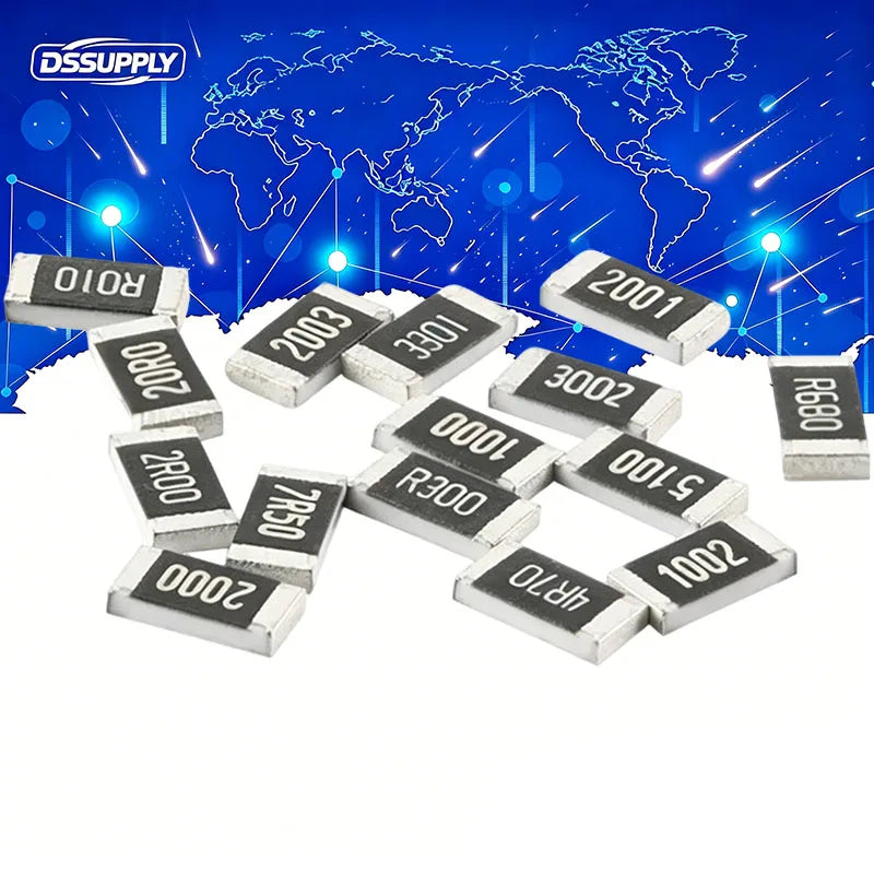 100PCS 1206  SMD Resistor 1% 1 10 100 150 220 330 470 1R~1MΩ 1K 2.2K 3.3K 4.7K 10K 100K 200K 1R 10R 100R 200R 220R 330R Ohm