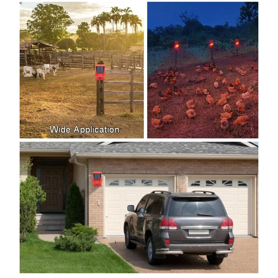 New Solar Infrared Motion Sensor Detector Waterproof 129dB Loud Remote Control Siren Security Alarm System For Home Yard Outdoor