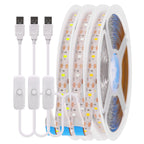 5V 2835 LED Strip Light USB 60Leds/m Flexible Fita Led Tape With Switch White Warm White Waterproof LED Lights for Room Decor