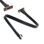5CM 10CM 30CM USB 2.0 Type-C Flat Cable Extension FPC Cable USB 2.0 USB-C 90° Up/Down Angled Plug 5CM-1M