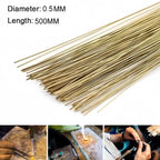 Silver Solder Wire Low Temperature Easy-Flow Low Melting Point Solder Rods (0.5/0.7/1.0/1.5mm Diameter) for Jewelry Welding