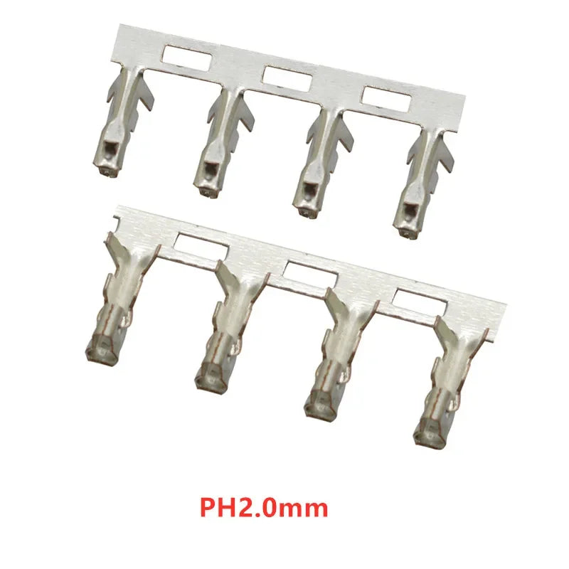 100pcs SH1.0 JST1.25 PH2.0 HY2.0 XH2.54 VH3.96mm Terminal Wire Cable for Housing 1.0 1.25 2.0mm 2.54mm Female Male Connector