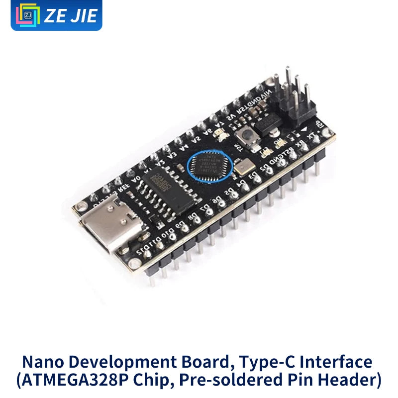UNO R3 Development Board Kit, Improved Version ATmega328P MCU Module, Compatible with Arduino Nano