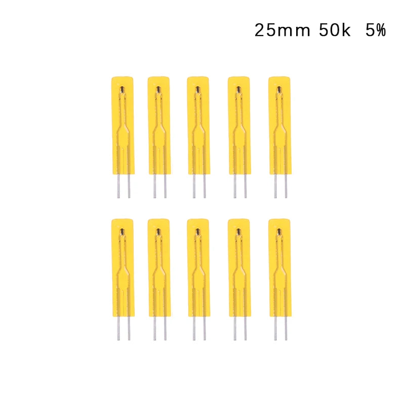 10pcs NTC Thin Film Thermistor 2.5cm 5cm 3950 10K 50K 100K MF5B SMD 1% 5% Temperature Sensor