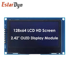 EstarDyn 2.42 Inch LCD 128x64 SSD1309 4 Pin IIC / 7 Pin SPI Serial Interface OLED LCD Display Module