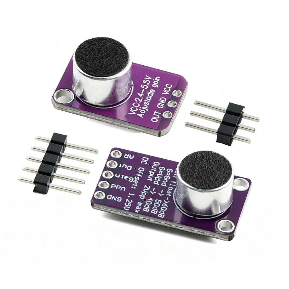 MAX9814 Microphone AGC Amplifier Board Sound sensor Module Auto Gain Control Attack for Arduino MAX4466 PCB Board Diy Kit