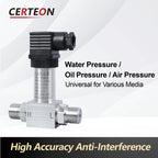 HTP‑610 Compact Differential Pressure Transmitter Diffused Silicon Sensor RS485/Analog Output ‑10kPa‑100MPa G1/4 G1/2