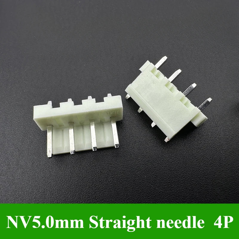 5/10/30/50/100Pcs NV5.0mm Pitch 5.0mm 2P 3P 4P 5P 6P Connector With Housing Straight Neddle Terminal Socket Replaces JST Plug