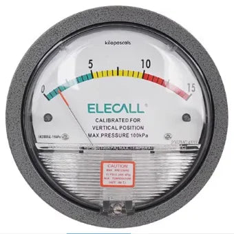 ELECALL EM2000 Differential Pressure Gauge Pa/Kpa/psi/mmH₂O for Air Gas Meters Barometer Pressure for Clean Room