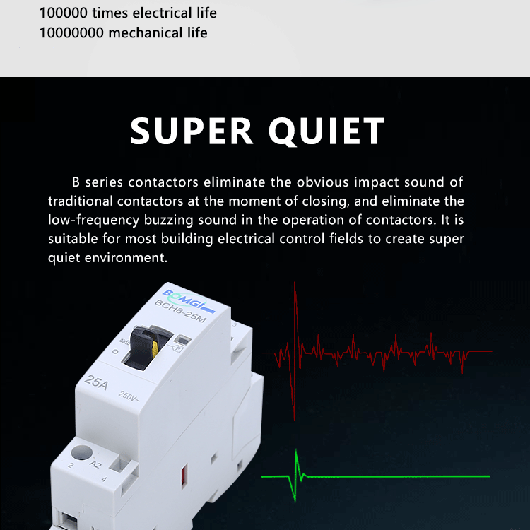 Ac Contactor 220V Din Rail Modular Single Phase 16A 25A Mini 24V 220 V 2No 2Nc 110V Electric 230V Silent Electronic Relay Rele D