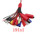 8 in1 / 19 in1 XT60 Female / 4mm Banana Plug to TRX EC3 JST DC Plugs etc Wire Splitter RC Lipo Battery Charging Connectors