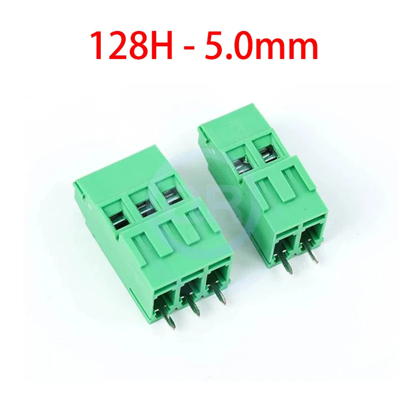 (10 pcs) KF128H KF128L KF128HL 5.0mm 5.08mm Screw PCB Terminal Block Double Row Double Layer High/Low AM128L 128H - 5.0 / 5.08