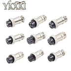 2-5PCS GX16 2P 3P 4P 5P 6P 7P 8P 9P 10Pin Male/Female Docking Aviator Aviation Plug Rear Nut Socket Connector
