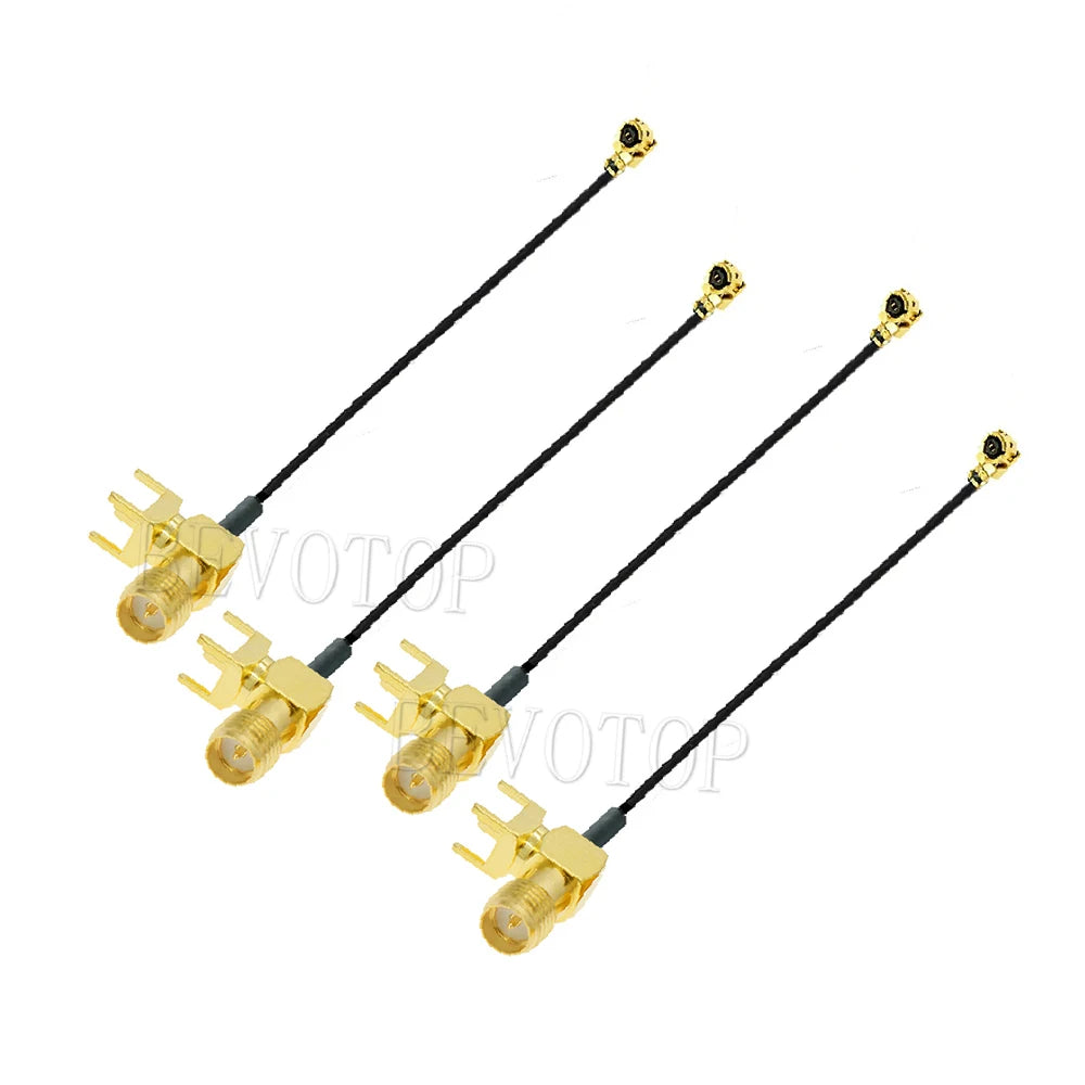 10PCS SMA to IPX RF1.13 Cable 4Pin PCB RP SMA/SMA Female to u.FL IPX-1 Female Connector RF1.13 WIFI Antenna Extension Jumper