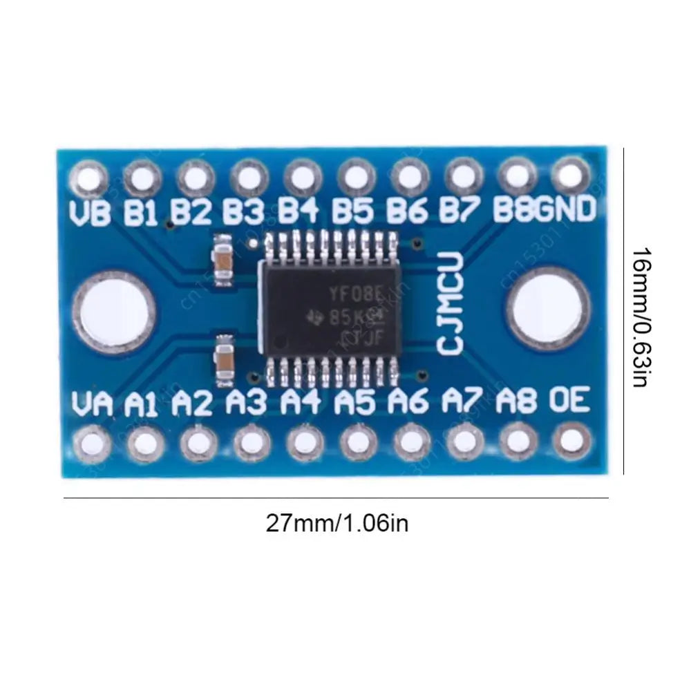 TXS0108E Logic Level Shifter Bi-Directional Module 3.3V 5V 8 Channel Logic Level Switching Shifter High Speed for Raspberry Pi