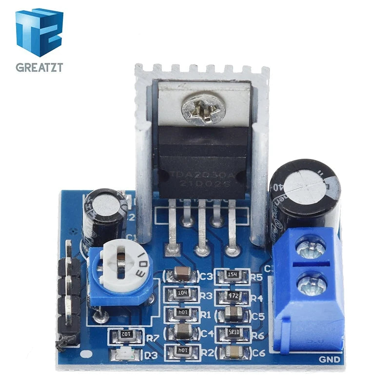 GREATZT TDA2030 Module Power Supply TDA2030 Audio Amplifier Board Module TDA2030A 6-12V Single