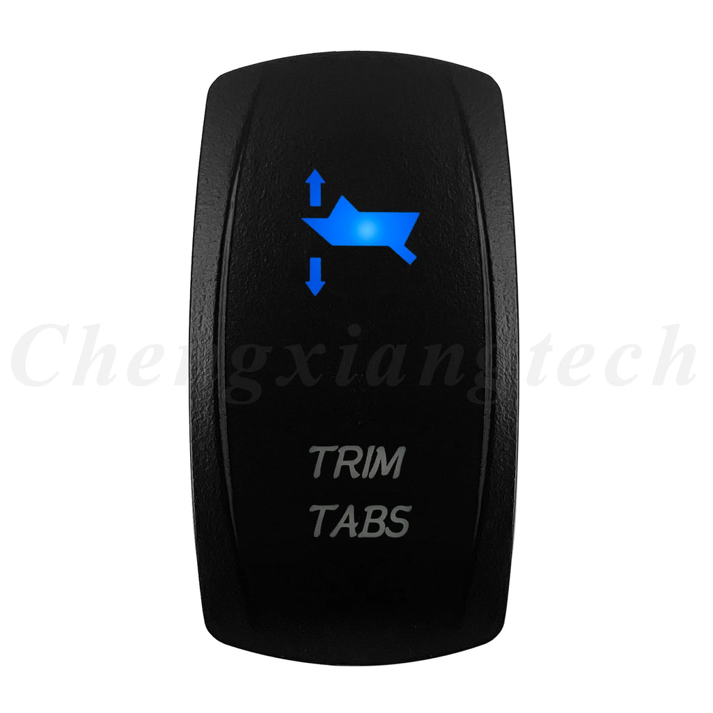12V 20A Blue Led Car Boat Laser Rocker Switch ON OFF, (ON) OFF, ON OFF ON, (ON) OFF ON, (ON) OFF (ON) Waterproof
