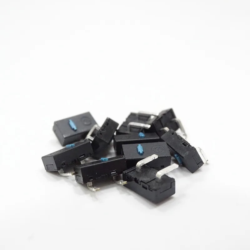 2pcs/pack Kai Long Mouse Micro Switch Left Right Bent 2 Pins Micro Switches 5 Millions Click lifetime