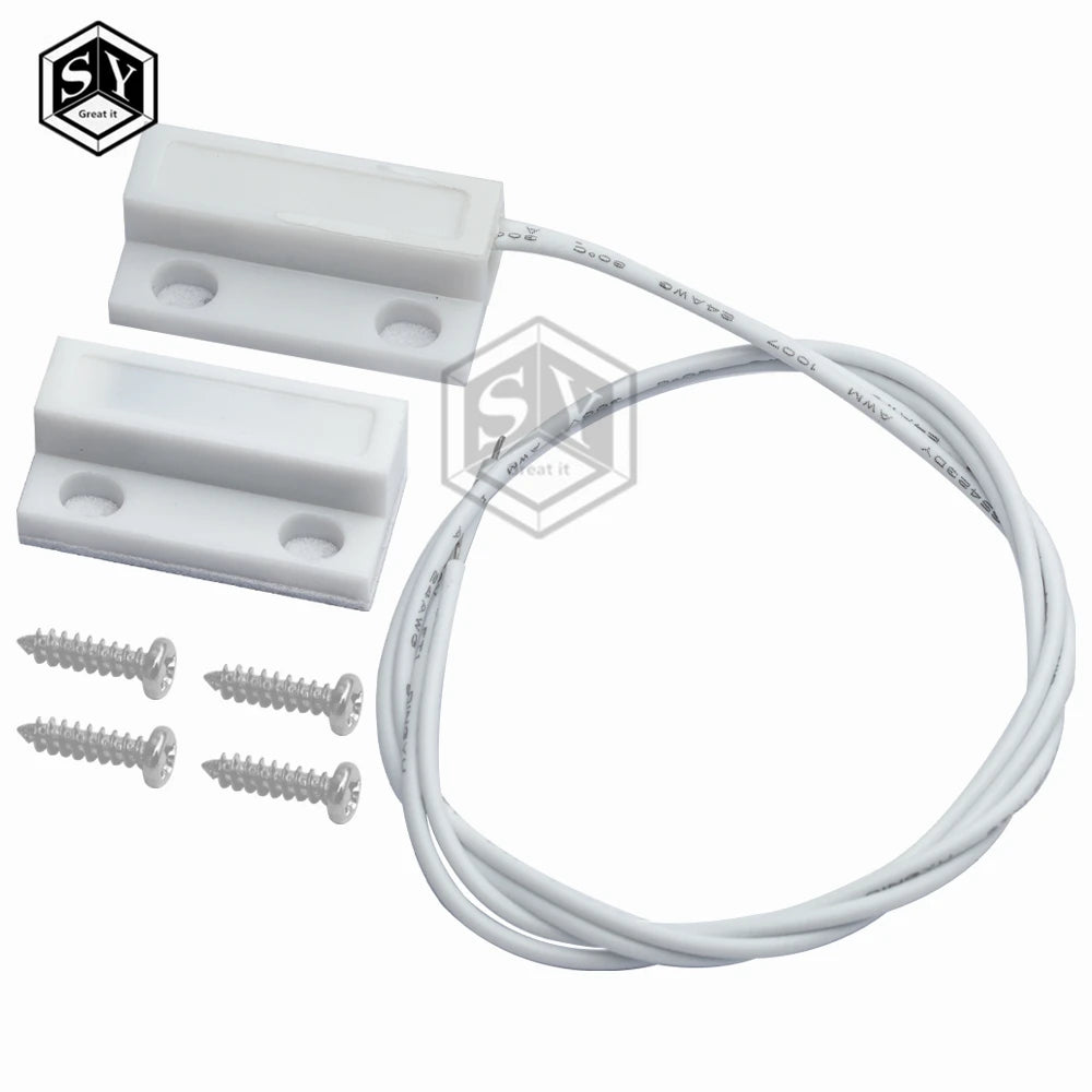 MC-38 MC38 Wired Door Window Sensor 30mm Wire Lengthen Randomly Magnetic Switch Home Alarm System for arduino