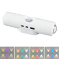 LED Night Light with Motion Sensor RGB Gradient Ambient Light Dimmable Magnetic Stair Lamp for Entryway Bedside Desk Wardrobe