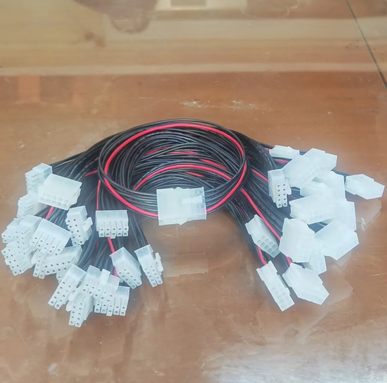 5pc 5557 5559 4.2mm Double Row 30CM 1015 20AWG 0.75mm2 600V Male to Female CPU Mainboard Extension Computer Auto Wire Harness