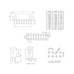 20PCS PHD 2.0 Double Row Connector 2MM Pitch Male Header 2 x 2P 3P 4P 5P 6P 7P 8P 9P 10 Pin PHD2.0 Straight Pin Bent Pin Socket